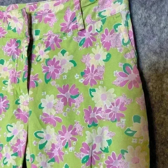 Lilly Pulitzer Floral Capri Pants - Size 0 - Picture 2 of 6